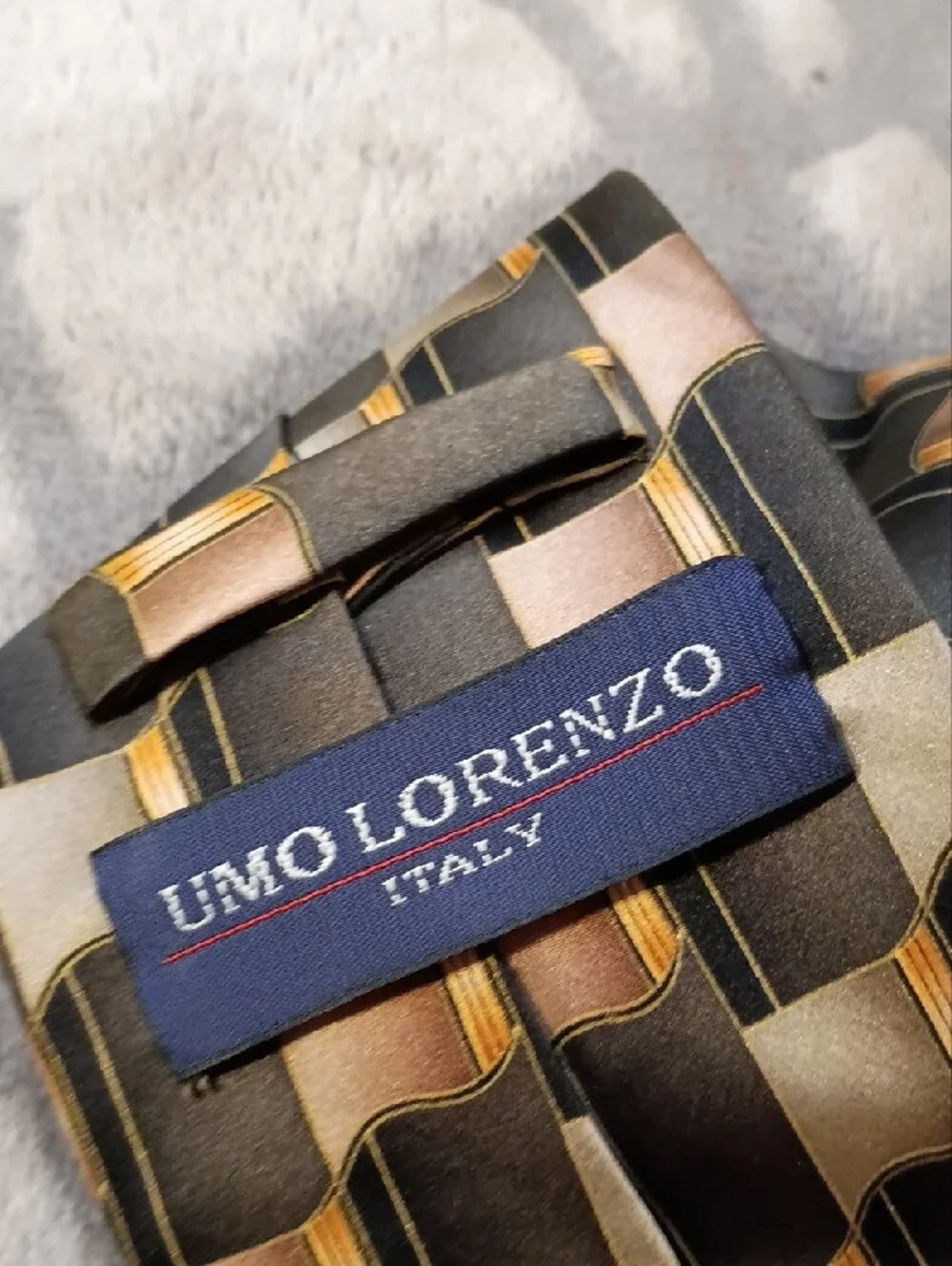 Murano Red & Maroon Geometric Motif Silk Tie Get Four For The Price Of One